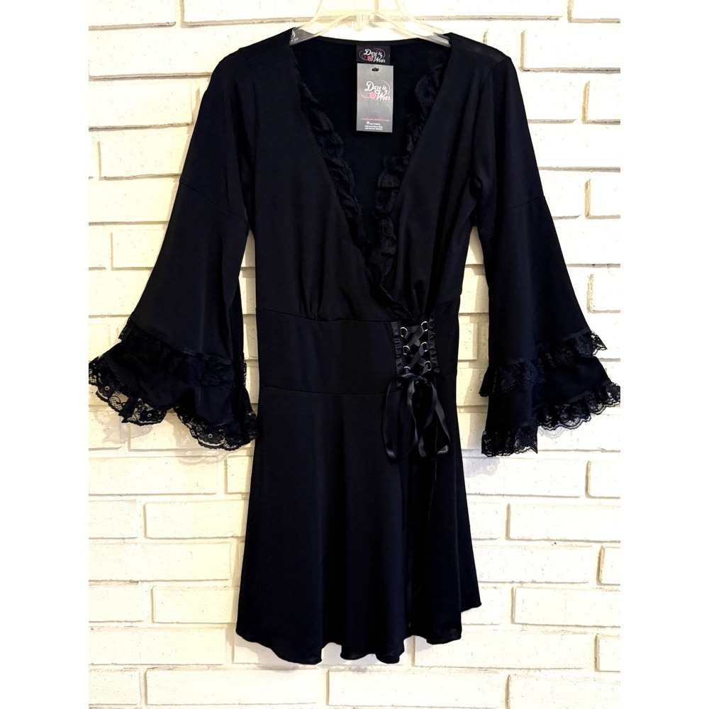 Dare To Wear Side Lace Victorian Goth Witchy Fairy‎ Top Size 1X NWT NEW